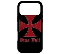 Custodia per iPhone 17 Pro Max Deus Vult - Casco Templerorden Croce di San Templo