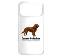 Custodia per iPhone 17 Pro Max Deutscher Wachtelhund Dog Bold Humor e Spaniel Sass