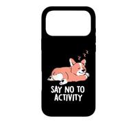 Custodia per iPhone 17 Pro Max Dì no all'attività Carino che dorme pigro Corgi EduEly