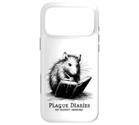 Custodia per iPhone 17 Pro Max Diario della peste dei topi Memorie dei roditori medievale macabro sarcasmo