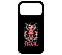 Custodia per iPhone 17 Pro Max DIAVOLO Testa di Demone Cornuta Hellfire Occulto Dark Fantasy