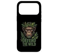 Custodia per iPhone 17 Pro Max Difendi la natura della conservazione della fauna selvatica dello scimpanzé selvatico