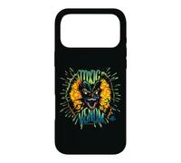 Custodia per iPhone 17 Pro Max Dilofosauro veleno tossico al neon di Jurassic Park