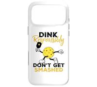 Custodia per iPhone 17 Pro Max Dink Responsibly Don't Get Smashed Funny Pickleball Player