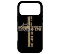 Custodia per iPhone 17 Pro Max Dio ama così tanto il mondo che ha dato al suo unico figlio Gesù pasquale