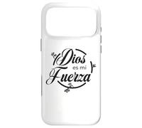 Custodia per iPhone 17 Pro Max Dios es mi fuerza.