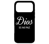 Custodia per iPhone 17 Pro Max Dios Es Mi Paz