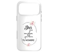 Custodia per iPhone 17 Pro Max Dios tiene un plan que lleva tu nombre
