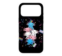 Custodia per iPhone 17 Pro Max Diritti Delle Persone Transgender Axolotl Queer Kawaii Lgbtq