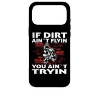 Custodia per iPhone 17 Pro Max Dirtbike Motocross MX se la sporcizia aint flyin non provi