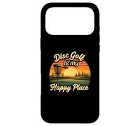 Custodia per iPhone 17 Pro Max Disc Golf My Happy Place Sunset Frolf Player