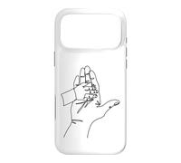 Custodia per iPhone 17 Pro Max Disegno a una linea: mani che raccontano storie