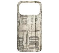 Custodia per iPhone 17 Pro Max Disegno di giornale vecchio muro