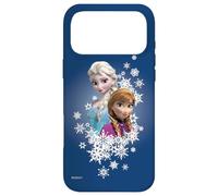 Custodia per iPhone 17 Pro Max Disney Frozen Anna ed Elsa Sorelle e fiocchi di neve