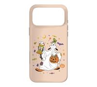 Custodia per iPhone 17 Pro Max Disney Goofy Halloween Ghost Trick-or-Treat Icons