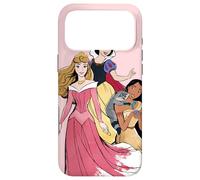 Custodia per iPhone 17 Pro Max Disney Princess Aurora Pocahontas Biancaneve Rosa