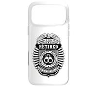 Custodia per iPhone 17 Pro Max Distintivo ufficiale di polizia in pensione divertente Hello Pension Cop