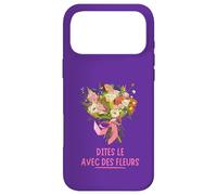 Custodia per iPhone 17 Pro Max Dites Le Avec Des Fleurs Fleuriste Bouquet Composition