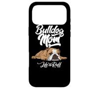 Custodia per iPhone 17 Pro Max Divertente abbigliamento Bulldog inglese Bulldog Mom Life Is Ruff