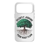 Custodia per iPhone 17 Pro Max Divertente arboricoltore amante degli alberi giudicare silenziosamente il tuo talento radicale