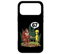 Custodia per iPhone 17 Pro Max Divertente Bigfoot Alien Incontro Sei Sette Meme Amante