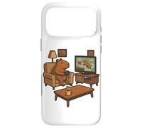 Custodia per iPhone 17 Pro Max Divertente Capybara Gamer Meme Accogliente Animale Gioco Scherzo Retro Gioco