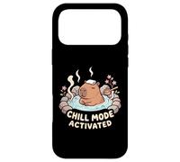 Custodia per iPhone 17 Pro Max Divertente Carino Capibara Bagno Rilassante Chill Mode