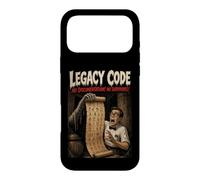 Custodia per iPhone 17 Pro Max Divertente Computer Tech Programmer Humor Old Horror Movie Poster