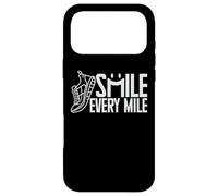 Custodia per iPhone 17 Pro Max divertente corridore running smile every mile cool grafica & dicendo