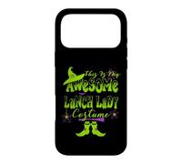 Custodia per iPhone 17 Pro Max Divertente costume da donna con scritta "This is my awesome lunch lady"