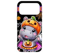 Custodia per iPhone 17 Pro Max Divertente costume da ippopotamo per Halloween Boo-Deng
