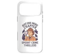 Custodia per iPhone 17 Pro Max Divertente Crime Horror Thriller Detective Book Reader Lettura