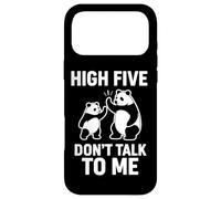Custodia per iPhone 17 Pro Max Divertente design con panda High Five Don't Talk To Me