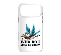 Custodia per iPhone 17 Pro Max Divertente design umoristico con uccellino che faccio crap on oggi