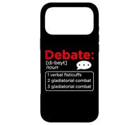 Custodia per iPhone 17 Pro Max Divertente dibattito squadra parlando pubblico Oratorio Discorso Dibattito