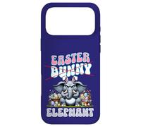 Custodia per iPhone 17 Pro Max Divertente elefante pasquale con orecchie da coniglio Pasqua