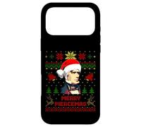 Custodia per iPhone 17 Pro Max Divertente Franklin Presidente Pierce Natale Parodia Vacanze