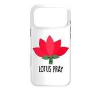 Custodia per iPhone 17 Pro Max Divertente gioco di parole con fiori Lotus Pray