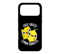 Custodia per iPhone 17 Pro Max Divertente gioco di parole Easy Cheesy Lemon Squeezy