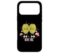 Custodia per iPhone 17 Pro Max Divertente gioco di parole per gli amanti delle olive, ti amo!