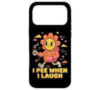 Custodia per iPhone 17 Pro Max Divertente girasole retrò che faccio pipì quando rido Amante