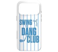 Custodia per iPhone 17 Pro Max Divertente Golf Swing the Dang Club Blu Golf Mom