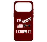 Custodia per iPhone 17 Pro Max Divertente I am Hot and You Know it