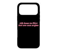 Custodia per iPhone 17 Pro Max Divertente Idk Come flirtare ma possiamo discutere Yapper Y2k