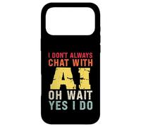 Custodia per iPhone 17 Pro Max Divertente Intelligenza Artificiale Retro Vintage Chatbot Design