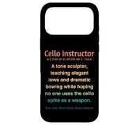 Custodia per iPhone 17 Pro Max Divertente istruttore di violoncello