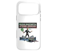 Custodia per iPhone 17 Pro Max Divertente Italiano Padel Nuova Racchetta Stessi Errori Grafica