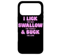 Custodia per iPhone 17 Pro Max Divertente leccare il sale ingoiare la tequila & succhiare il lime
