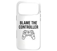 Custodia per iPhone 17 Pro Max Divertente maglietta regalo per videogiochi, con scritta "Blame The Controller"