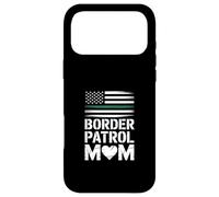 Custodia per iPhone 17 Pro Max Divertente mamma della pattuglia di frontiera che dice il cuore della bandiera americana